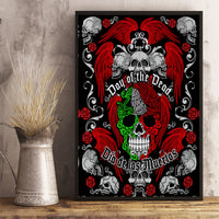 Mexico Day Of The Dead Canvas Wall Art Mexican Sugar Skull Dia de los Muertos - Wonder Print Shop