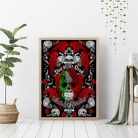 Mexico Day Of The Dead Canvas Wall Art Mexican Sugar Skull Dia de los Muertos - Wonder Print Shop