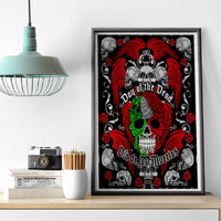 Mexico Day Of The Dead Canvas Wall Art Mexican Sugar Skull Dia de los Muertos - Wonder Print Shop