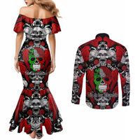 mexico-day-of-the-dead-couples-matching-mermaid-dress-and-long-sleeve-button-shirts-mexican-sugar-skull-dia-de-los-muertos