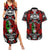 Mexico Day Of The Dead Couples Matching Summer Maxi Dress and Hawaiian Shirt Mexican Sugar Skull Dia de los Muertos - Wonder Print Shop