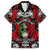 Mexico Day Of The Dead Family Matching Off Shoulder Maxi Dress and Hawaiian Shirt Mexican Sugar Skull Dia de los Muertos - Wonder Print Shop