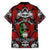 Mexico Day Of The Dead Family Matching Off Shoulder Maxi Dress and Hawaiian Shirt Mexican Sugar Skull Dia de los Muertos - Wonder Print Shop