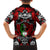 Mexico Day Of The Dead Family Matching Short Sleeve Bodycon Dress and Hawaiian Shirt Mexican Sugar Skull Dia de los Muertos - Wonder Print Shop