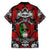 Mexico Day Of The Dead Family Matching Short Sleeve Bodycon Dress and Hawaiian Shirt Mexican Sugar Skull Dia de los Muertos - Wonder Print Shop