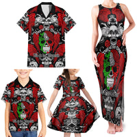 Mexico Day Of The Dead Family Matching Tank Maxi Dress and Hawaiian Shirt Mexican Sugar Skull Dia de los Muertos - Wonder Print Shop