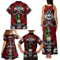 Mexico Day Of The Dead Family Matching Tank Maxi Dress and Hawaiian Shirt Mexican Sugar Skull Dia de los Muertos - Wonder Print Shop