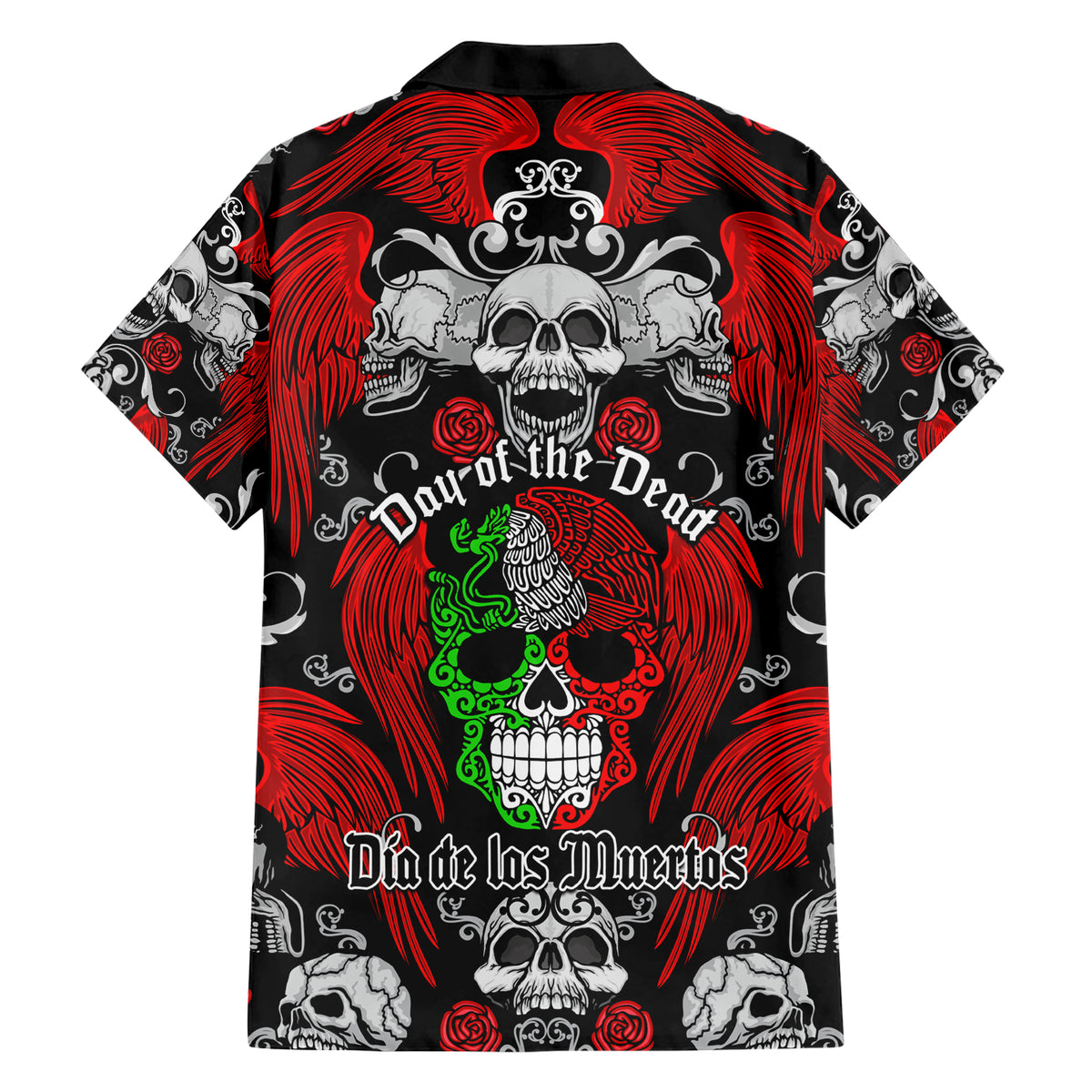 Mexico Day Of The Dead Hawaiian Shirt Mexican Sugar Skull Dia de los Muertos - Wonder Print Shop