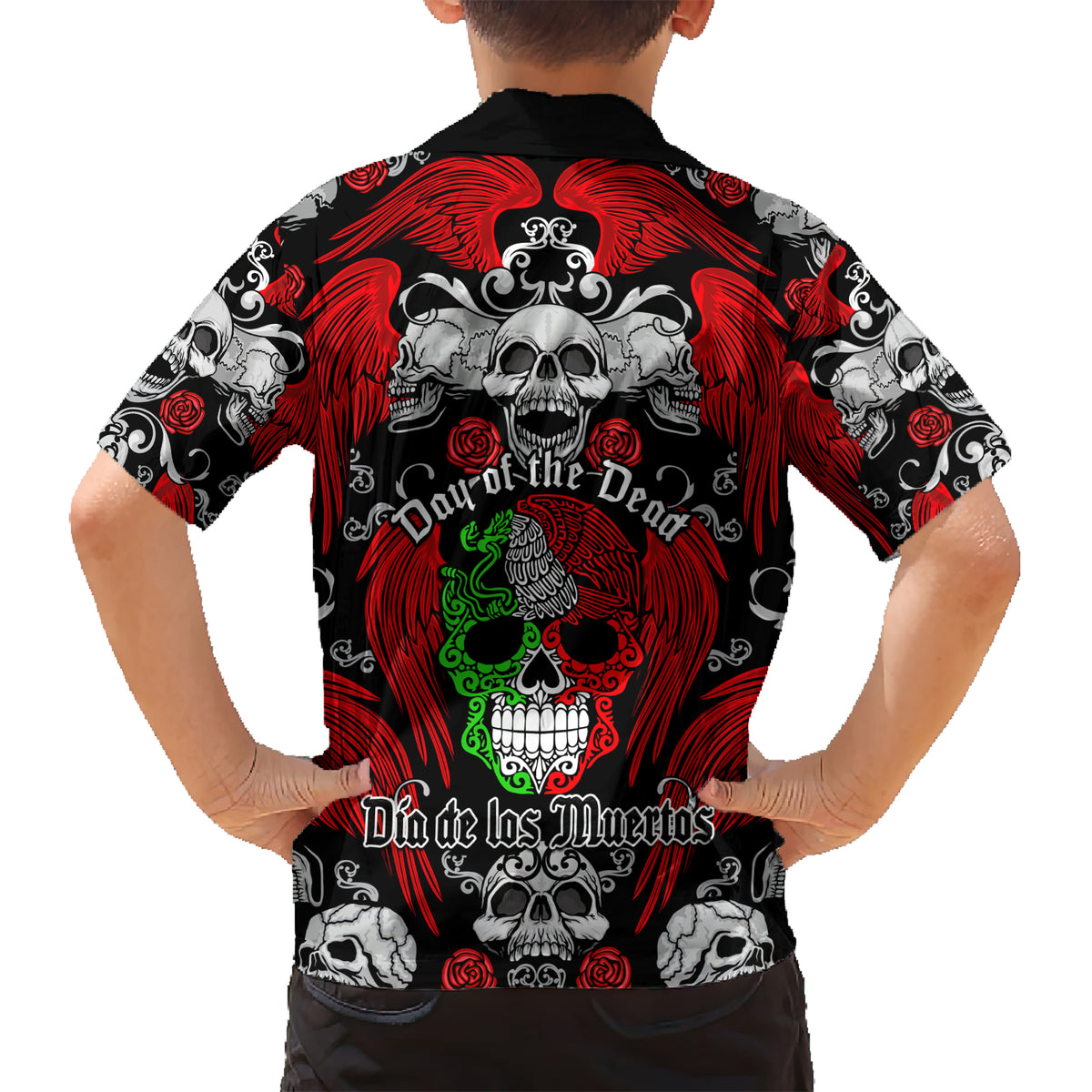 Mexico Day Of The Dead Hawaiian Shirt Mexican Sugar Skull Dia de los Muertos - Wonder Print Shop