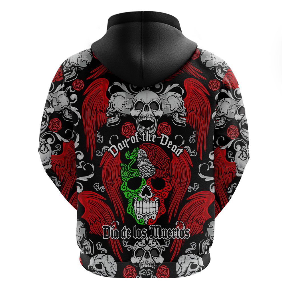 Mexico Day Of The Dead Hoodie Mexican Sugar Skull Dia de los Muertos - Wonder Print Shop
