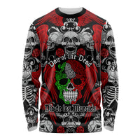 Mexico Day Of The Dead Long Sleeve Shirt Mexican Sugar Skull Dia de los Muertos - Wonder Print Shop