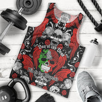 Mexico Day Of The Dead Men Tank Top Mexican Sugar Skull Dia de los Muertos - Wonder Print Shop