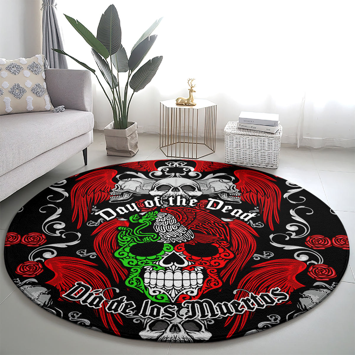 mexico-day-of-the-dead-round-carpet-mexican-sugar-skull-dia-de-los-muertos