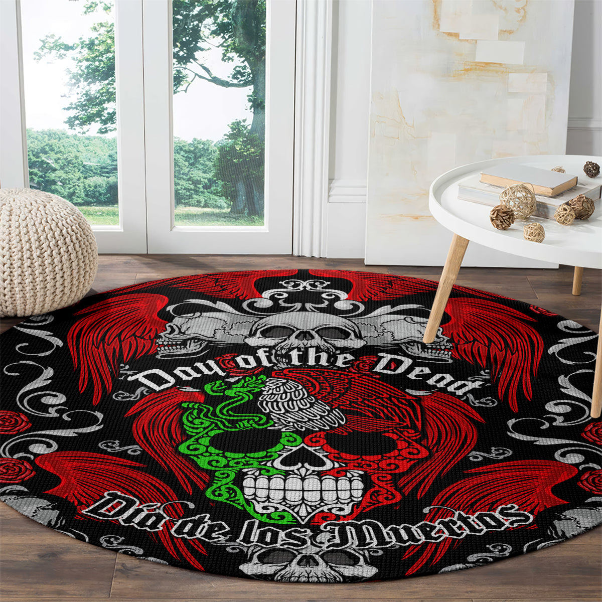 mexico-day-of-the-dead-round-carpet-mexican-sugar-skull-dia-de-los-muertos