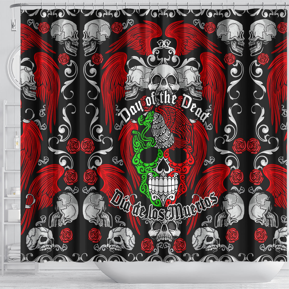 mexico-day-of-the-dead-shower-curtain-mexican-sugar-skull-dia-de-los-muertos