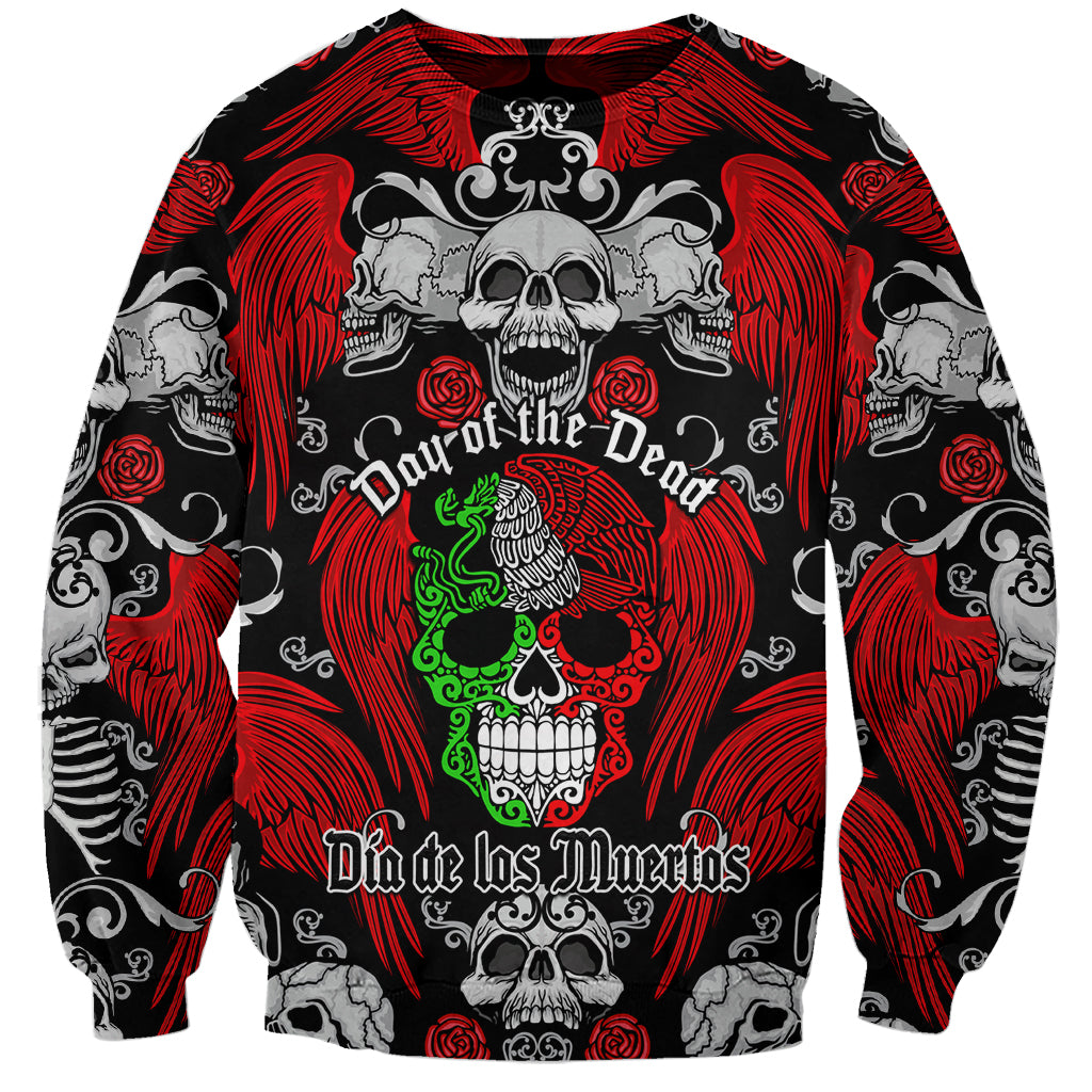Mexico Day Of The Dead Sweatshirt Mexican Sugar Skull Dia de los Muertos - Wonder Print Shop
