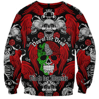 Mexico Day Of The Dead Sweatshirt Mexican Sugar Skull Dia de los Muertos - Wonder Print Shop