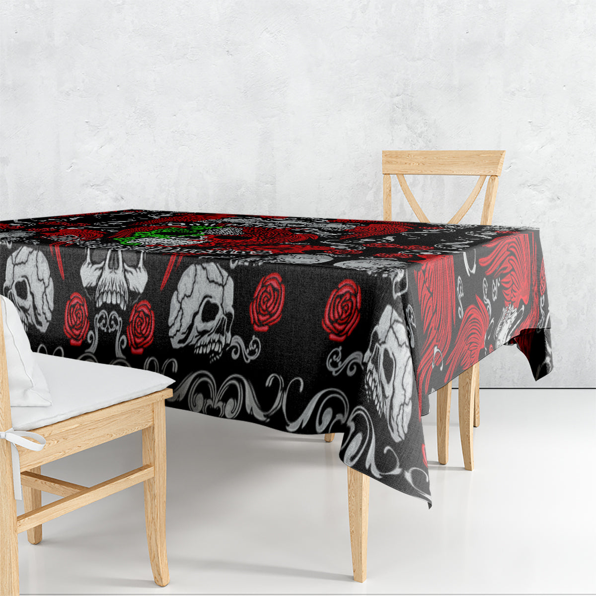 Mexico Day Of The Dead Tablecloth Mexican Sugar Skull Dia de los Muertos - Wonder Print Shop