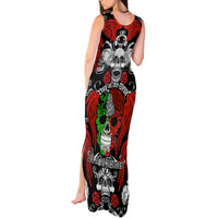 Mexico Day Of The Dead Tank Maxi Dress Mexican Sugar Skull Dia de los Muertos - Wonder Print Shop