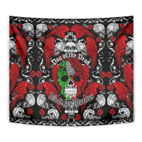 Mexico Day Of The Dead Tapestry Mexican Sugar Skull Dia de los Muertos - Wonder Print Shop