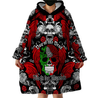 Mexico Day Of The Dead Wearable Blanket Hoodie Mexican Sugar Skull Dia de los Muertos - Wonder Print Shop