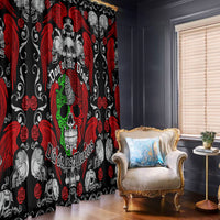 Mexico Day Of The Dead Window Curtain Mexican Sugar Skull Dia de los Muertos - Wonder Print Shop