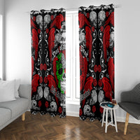 Mexico Day Of The Dead Window Curtain Mexican Sugar Skull Dia de los Muertos - Wonder Print Shop