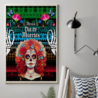 Mexico Day Of The Dead Canvas Wall Art Mexican La Catrina Dia de los Muertos - Wonder Print Shop