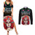 Personalised Mexico Day Of The Dead Couples Matching Summer Maxi Dress and Long Sleeve Button Shirts Mexican La Catrina Dia de los Muertos - Wonder Print Shop