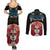 Personalised Mexico Day Of The Dead Couples Matching Summer Maxi Dress and Long Sleeve Button Shirts Mexican La Catrina Dia de los Muertos - Wonder Print Shop