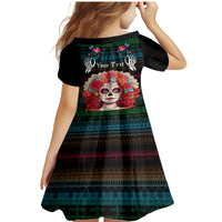 Personalised Mexico Day Of The Dead Family Matching Mermaid Dress and Hawaiian Shirt Mexican La Catrina Dia de los Muertos - Wonder Print Shop