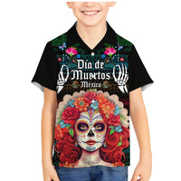 Personalised Mexico Day Of The Dead Family Matching Mermaid Dress and Hawaiian Shirt Mexican La Catrina Dia de los Muertos - Wonder Print Shop