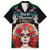 Personalised Mexico Day Of The Dead Family Matching Short Sleeve Bodycon Dress and Hawaiian Shirt Mexican La Catrina Dia de los Muertos - Wonder Print Shop