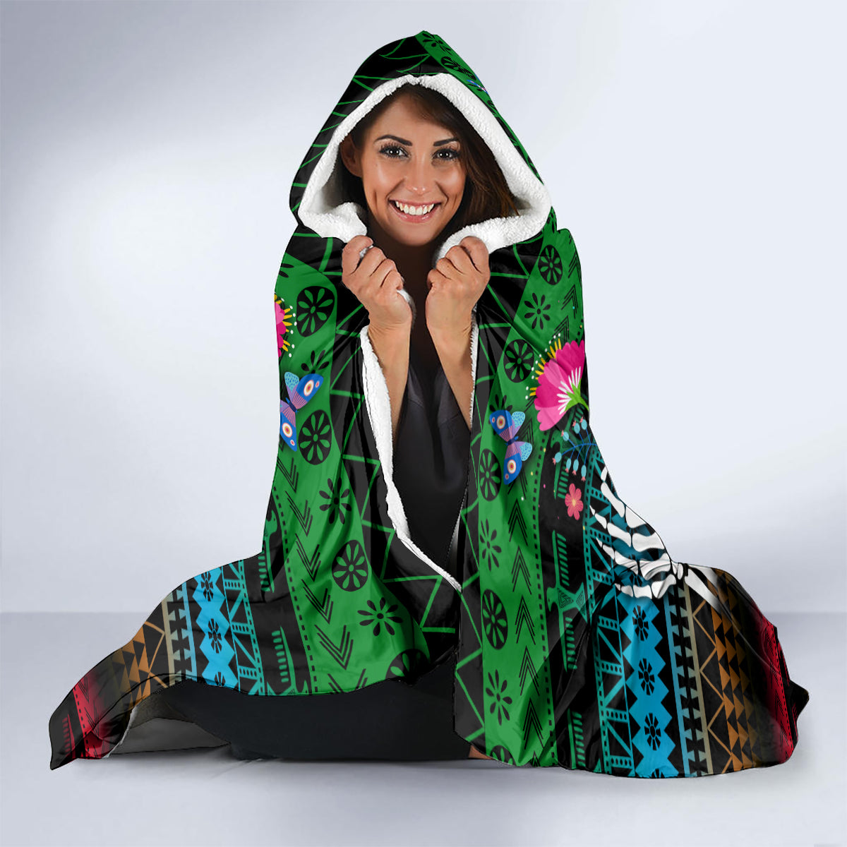 personalised-mexico-day-of-the-dead-hooded-blanket-mexican-la-catrina-dia-de-los-muertos