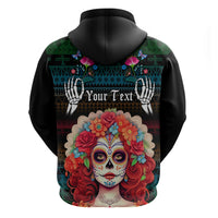 Personalised Mexico Day Of The Dead Hoodie Mexican La Catrina Dia de los Muertos - Wonder Print Shop