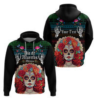 Personalised Mexico Day Of The Dead Hoodie Mexican La Catrina Dia de los Muertos - Wonder Print Shop