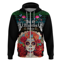 Personalised Mexico Day Of The Dead Hoodie Mexican La Catrina Dia de los Muertos - Wonder Print Shop