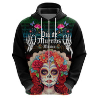 Personalised Mexico Day Of The Dead Hoodie Mexican La Catrina Dia de los Muertos - Wonder Print Shop