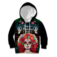 Personalised Mexico Day Of The Dead Kid Hoodie Mexican La Catrina Dia de los Muertos - Wonder Print Shop