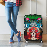 Mexico Day Of The Dead Luggage Cover Mexican La Catrina Dia de los Muertos - Wonder Print Shop