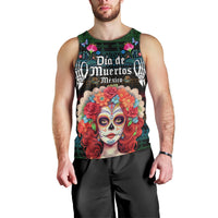 Personalised Mexico Day Of The Dead Men Tank Top Mexican La Catrina Dia de los Muertos - Wonder Print Shop