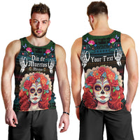 Personalised Mexico Day Of The Dead Men Tank Top Mexican La Catrina Dia de los Muertos - Wonder Print Shop