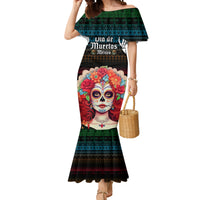 Personalised Mexico Day Of The Dead Mermaid Dress Mexican La Catrina Dia de los Muertos - Wonder Print Shop