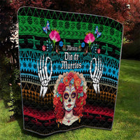 Mexico Day Of The Dead Quilt Mexican La Catrina Dia de los Muertos - Wonder Print Shop