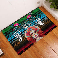 Personalised Mexico Day Of The Dead Rubber Doormat Mexican La Catrina Dia de los Muertos - Wonder Print Shop