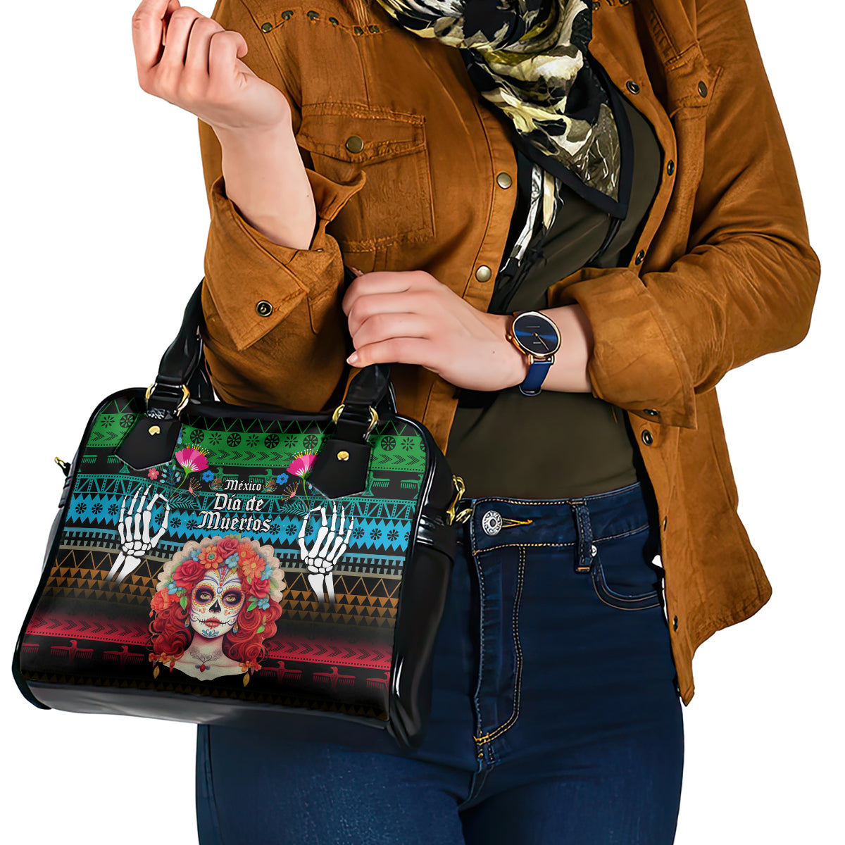 personalised-mexico-day-of-the-dead-shoulder-handbag-mexican-la-catrina-dia-de-los-muertos