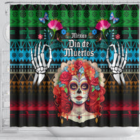 personalised-mexico-day-of-the-dead-shower-curtain-mexican-la-catrina-dia-de-los-muertos