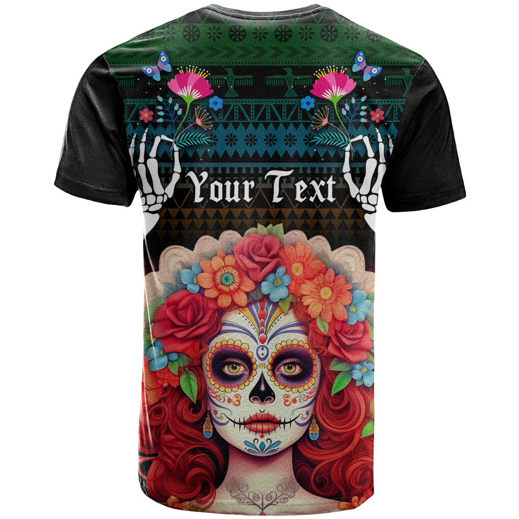 Personalised Mexico Day Of The Dead T Shirt Mexican La Catrina Dia de los Muertos - Wonder Print Shop