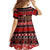Personalised New Zealand Christmas Family Matching Off Shoulder Maxi Dress and Hawaiian Shirt Aotearoa Kiwi Meri Kirihimete Red Version - Wonder Print Shop