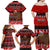 Personalised New Zealand Christmas Family Matching Off Shoulder Maxi Dress and Hawaiian Shirt Aotearoa Kiwi Meri Kirihimete Red Version - Wonder Print Shop